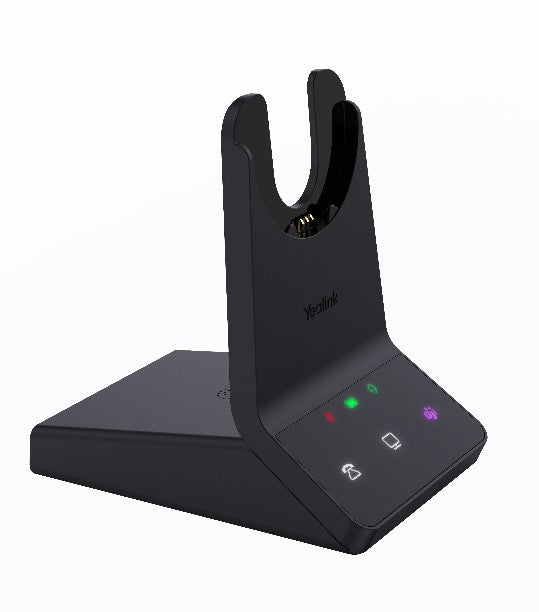 Yealink WH64 Mono UC DECT Wireless Headset, DECT & Bluetooth Wireless Technology, 3-Mic Noise Cancellation, UC Certified, Charging Stands