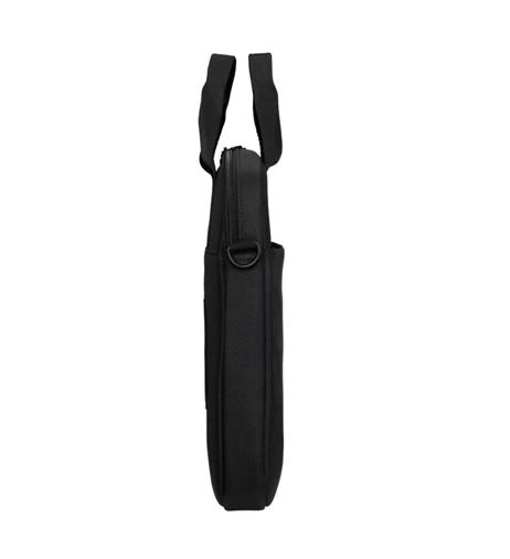 Targus 15"-16" Intellect® Slim Briefcase Zippered padded front pocket Removable adjustable shoulder strap carry handles water-resistant fabric Black NAT-TBS979GL