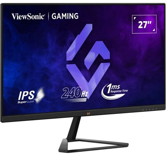 ViewSonic 27" FHD IPS Gaming, 240Hz, 1ms MPRT, HDR10, FreeSync, G‑Sync Compatible, HDMI×2, DP, 178°/178°, 250 Nits, 3YARW