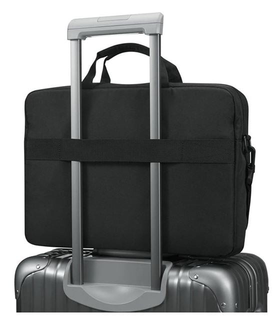 LENOVO Essentials 16" Toploader Bag Notebook Case - Classic Black Nylon Exterior, Dedicated Padded PC Pocket fits 13.3" 14" 15.6" 16" Laptop