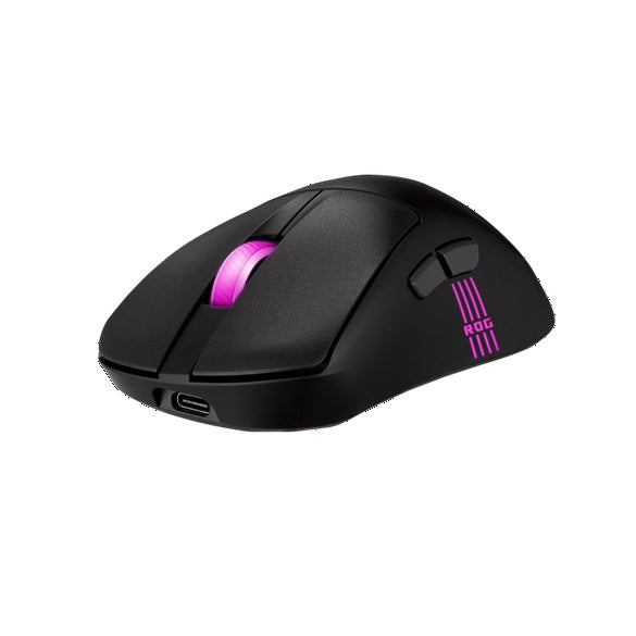 ASUS ROG Keris II Origin Gaming Mouse Black, ROG Micro Switch II, USB/Bluetooth/RF 2.4GHz, 8000 Hz, AURA Sync, 2 m paracord