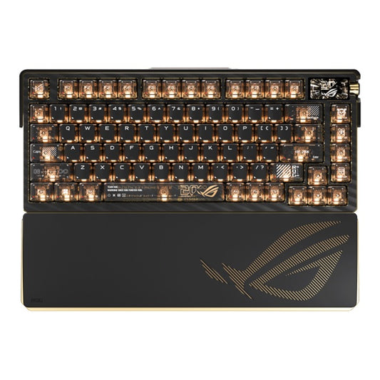 ASUS ROG AZOTH EXTREME EDITION 20 SNOW SWITCH - Gaming Keyboard, 75% gaming keyboard, ROG NX Snow, Tri-Mode (USB/RF 2.4GHz/BT 5), RGB, 8000Hz polling