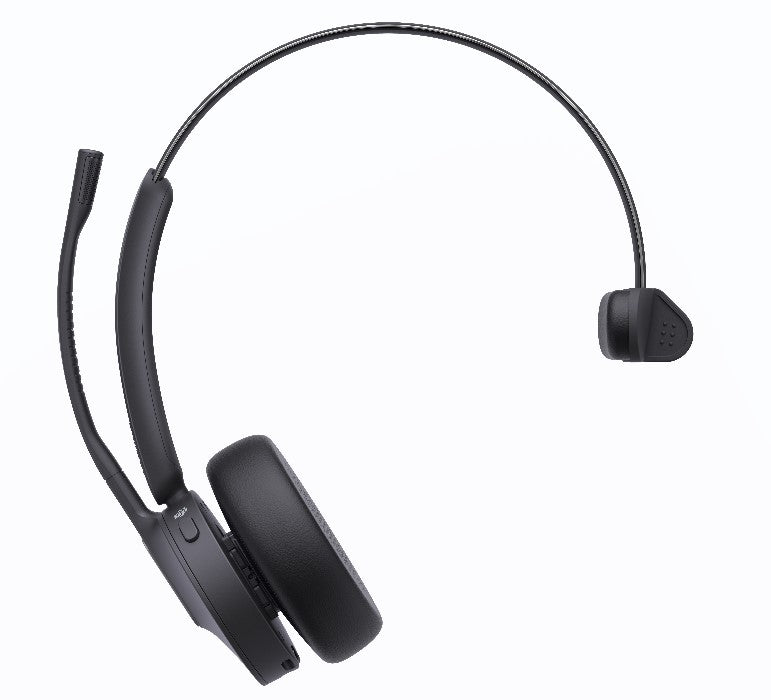 Yealink WH64 Mono UC DECT Wireless Headset, DECT & Bluetooth Wireless Technology, 3-Mic Noise Cancellation, UC Certified, Charging Stands