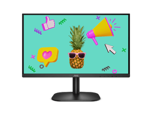 AOC 23.8" IPS 75hz, Low Blue, sRGB 106%, Ultra Slim design, Flicker Free, Full HD 1080, VGA, HDMI 1.4. VESA 100 x 100mm. Office Business Monitor