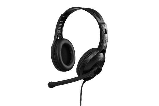 Edifier K800 USB Headset with Microphone – Leather Padded Ear Cups, 120° Rotating Mic, Comfortable USB Headset for Work & Learning