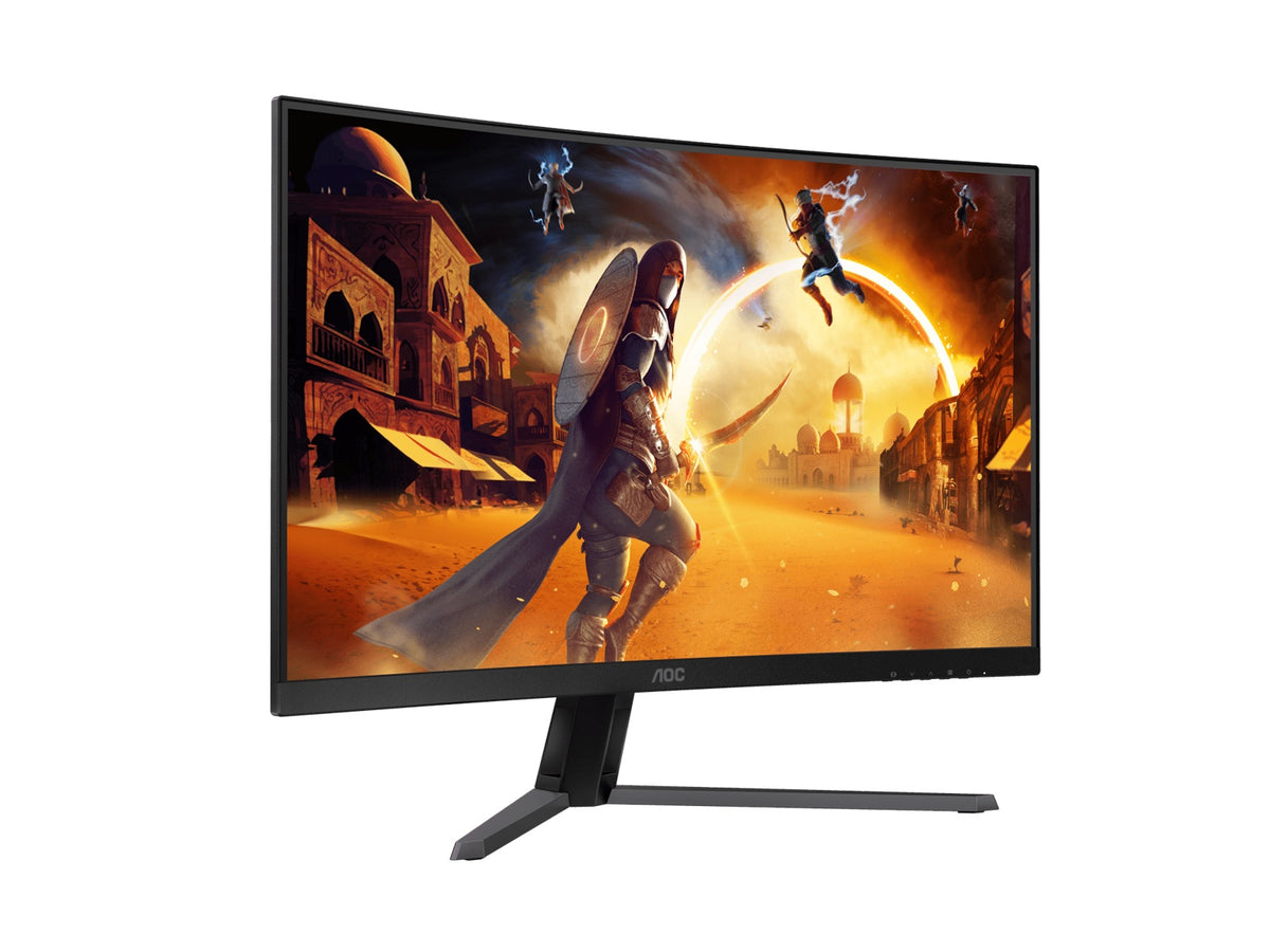 AOC 31.5" QHD Curved Monitor (CQ32G4E) – 180Hz VA, 0.5ms MPRT, 1500R curve, 121% sRGB, DP 1.4, HDMI 2.0, Delta E<2, tilt adjustable, 3500:1 contrast