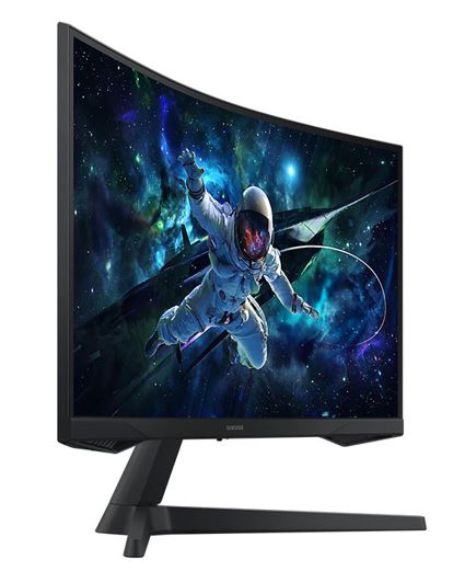 Samsung Odyssey G55C 27" QHD Curved Gaming Monitor 2560 x 144 165Hz16:9 1000R 1ms VA AMD FreeSync HDR10 DisplayPort HDMI Tilt VESA Headphone 3YR WTY