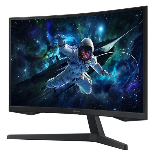 Samsung Odyssey G55C 27" QHD Curved Gaming Monitor 2560 x 144 165Hz16:9 1000R 1ms VA AMD FreeSync HDR10 DisplayPort HDMI Tilt VESA Headphone 3YR WTY