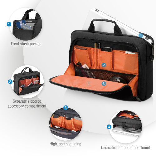 Everki 13.3" - 14" Notebook Case Advance, Non-Slip Shoulder Pad