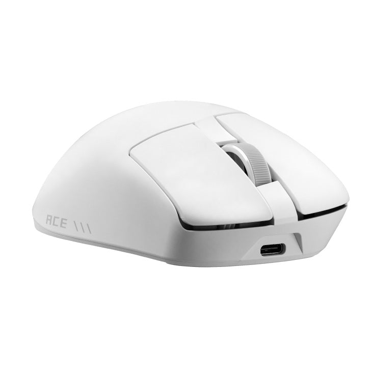 ASUS ROG Gladius IV Ace Gaming Mouse - White, 65K DPI, 8K Hz, 56g, Optical Switches, 2.4GHz/Bluetooth 6.0, USB-C