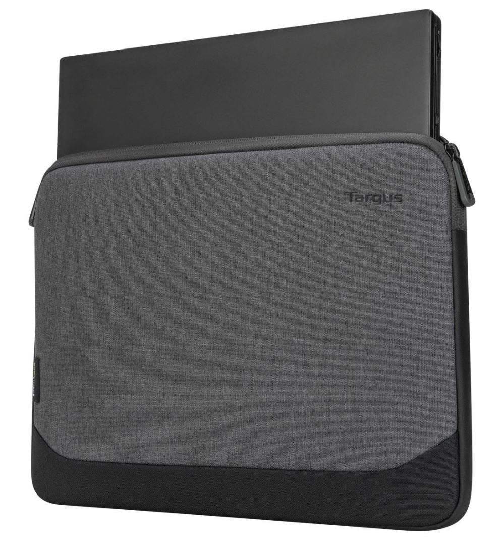 Targus 13-14" Cypress EcoSmart Sleeve Bag for Laptop Notebook Tablet - Fits 13" 13.3" 14", Made with 3 Recycled Water Bottles - Grey