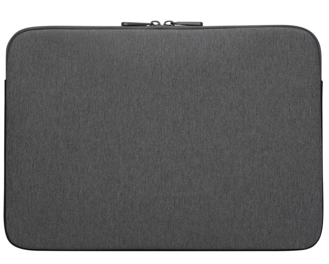 Targus 13-14" Cypress EcoSmart Sleeve Bag for Laptop Notebook Tablet - Fits 13" 13.3" 14", Made with 3 Recycled Water Bottles - Grey