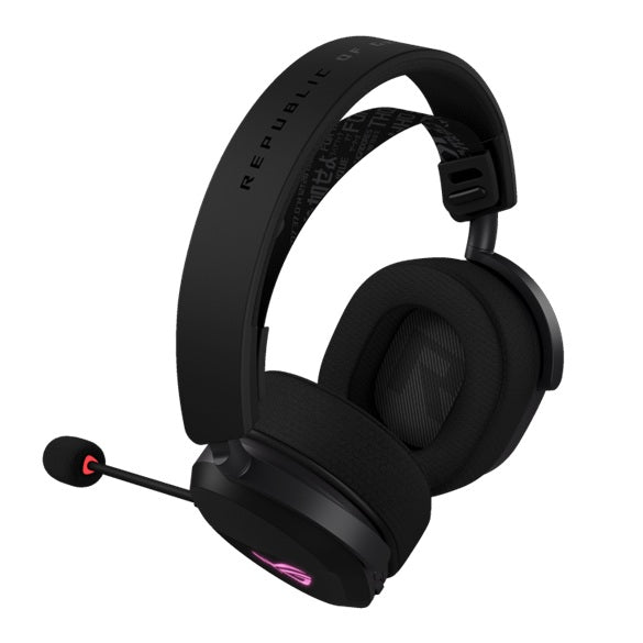 ASUS ROG Pelta Wireless Gaming Headset Black - Tri-Mode Bluetooth, 2.4GHz & USB-C, 50mm Titanium Drivers, RGB Lighting, 70-Hour Battery
