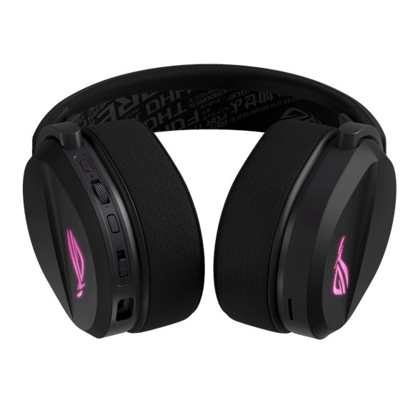 ASUS ROG Pelta Wireless Gaming Headset Black - Tri-Mode Bluetooth, 2.4GHz & USB-C, 50mm Titanium Drivers, RGB Lighting, 70-Hour Battery