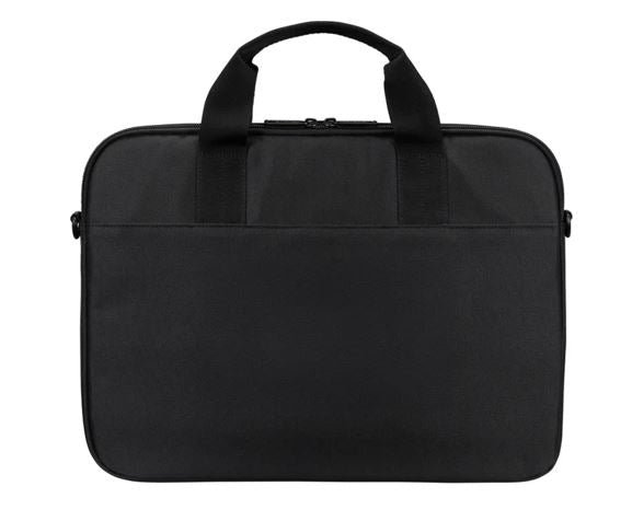 Targus 15"-16" Intellect® Slim Briefcase Zippered padded front pocket Removable adjustable shoulder strap carry handles water-resistant fabric Black NAT-TBS979GL
