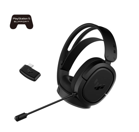 ASUS TUF Gaming H1 Wireless Gaming Headset - 2.4GHz Wireless, AI Noise-Cancelling Mic, 40mm Drivers, USB-C & USB-A, 15-Hour Battery