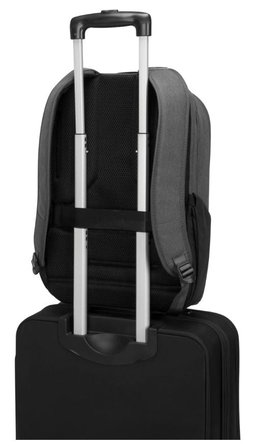 Targus Cypress EcoSmart 15.6" Large Laptop Backpack 20L Grey | Fits Laptop, Notebook & Tablet | Made from 26 Recycled Bottles