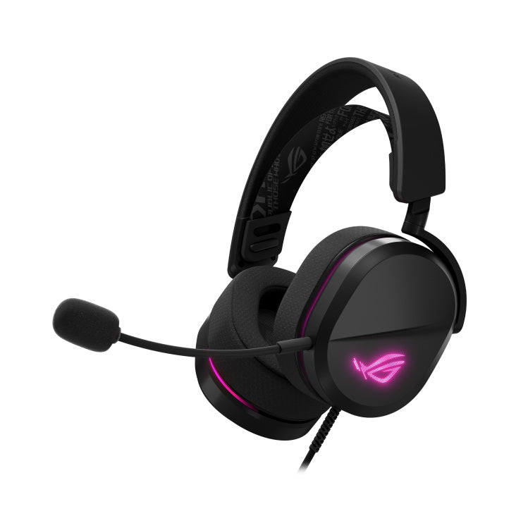 ASUS ROG Pelta Core Gaming Headset USB-C | 50mm Titanium Drivers, RGB Lighting, Noise-Cancelling 10mm Mic
