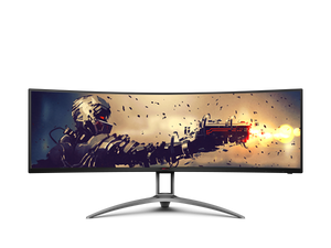 AOC 49" Curved 1800R, 5120X1440 DQHD, 32:9, Adaptive Sync, HDR 400,1ms, 165Hz ,3x HDMI,1x DP,USB-C , Speaker, HAS, KVM