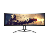 AOC 49" Curved 1800R, 5120X1440 DQHD, 32:9, Adaptive Sync, HDR 400,1ms, 165Hz ,3x HDMI,1x DP,USB-C , Speaker, HAS, KVM