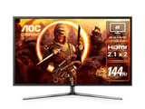 AOC G4309VX 43" UHD 3840x2160 , Adaptive Sync, 1ms, 144Hz, HDR 1000, HDMI 2.1, 2H2DP, 7W SPK, USB 3.2 Gen1x4, HAS Stand, VA, VESA 200 Monitor