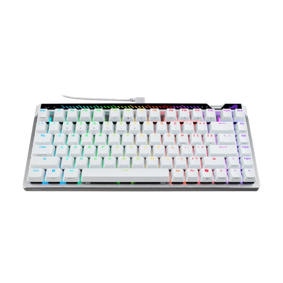 ASUS M705 ROG Falchion Ace 75 HE Gaming Keyboard - WHITE, HFXV2Magnetic, USB2.0TypeC, 75%,8000Hz, 0.125ms, Windows10/11, GearLink
