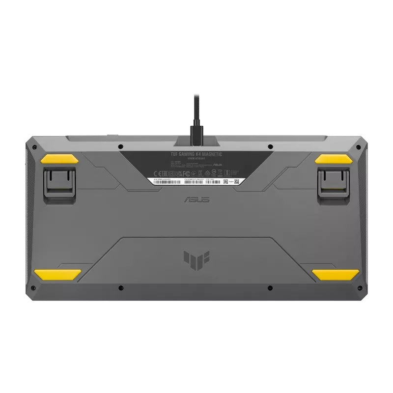 ASUS TUF Gaming K4 Magnetic - Black, magnetic switches, 8000Hz polling, 0.1–3.3mm actuation, RGB, hot-swappable, PBT keycaps, USB-C