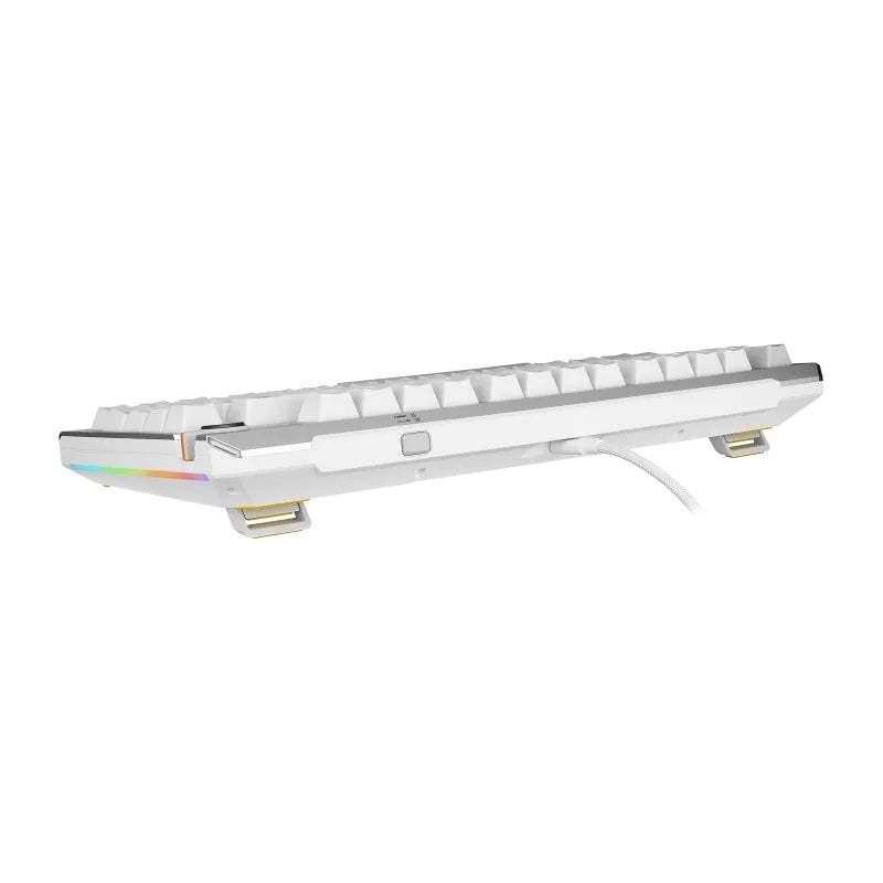 ASUS TUF Gaming K4 Magnetic - White, magnetic switches, 8000Hz polling, 0.1–3.3mm actuation, RGB, hot-swappable, PBT keycaps, USB-C