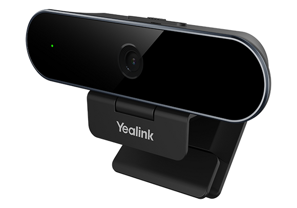 Yealink UVC20 Personal Webcam, 1080p/30FPS, USB Camera for Desktop PC, Built-in Lens Cap, Omni Directional Mic, Zoom, Teams