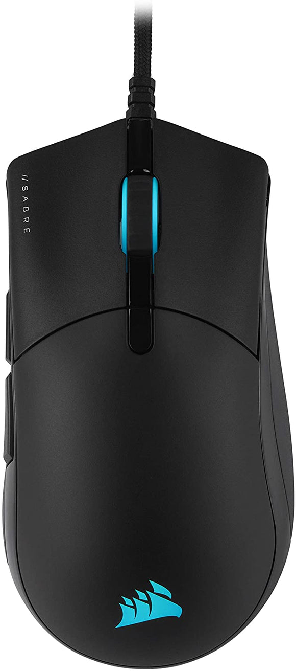 Corsair SABRE RGB PRO Wireless CHAMPION SERIES Gaming Mice, 78g Ultra Lightweight, CORSAIR MARKSMAN 26K DPI, USB Charge.