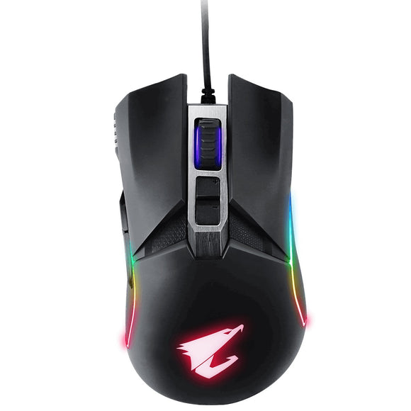 Corsair M55 RGB PRO Ambidextrous Multi-Grip Gaming Black Mouse, 200-12,400 DPI, ICUE Software. 2 Years Warranty