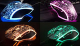 RAPOO V20S LED Optical Gaming Mouse Lighting Black - Upto 3000dpi 16m Colour 5 Programmable Buttons