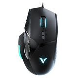 RAPOO VT900 IR Optical Gaming Mouse - 7 Levels Adjustable with up to 16000DPI, RGB Lighting, Customizable OLED Display, 10 Programmable Buttons