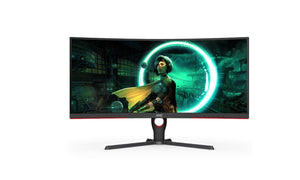 AOC CQ32G3SE 31.5" Super Curved 1000R 2K QHD, Free-Sync,1ms, 165Hz, HDR Ready, VA, 250nits, 2H1DP earphone, Normal stand, VESA 100X100mm