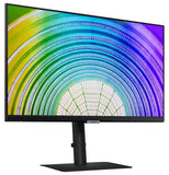 Samsung S6U 24" 2K QHD 75Hz FreeSync HDR10 IPS Monitor USB-C LAN 2560x1440 5ms Height Adjust Tilt Swivel Pivot DisplayPort HDMI 3xUSB-A VESA PiP PbP