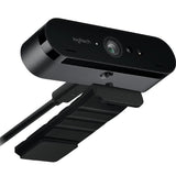 Logitech BRIO 4K Ultra HD Webcam HDR RightLight3 5xHD Zoom Auto Focus Infrared Sensor Video Conferencing Streaming Recording Windows Hello Security