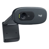 Logitech C270 3MP HD Webcam 720p/30fps, Widescreen Video Calling, Light Correc, Noise-Reduced Mic for Skype, Teams, Hangouts, PC/Laptop/Macbook/Tablet