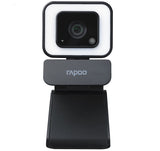 RAPOO C270L FHD 1080P Webcam - 3-Level Touch Control Beauty Exposure LED, 105 Degree Wide-Angle Lens, Built-in/Double Noise Cancellation Microphone