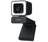 RAPOO C270L FHD 1080P Webcam - 3-Level Touch Control Beauty Exposure LED, 105 Degree Wide-Angle Lens, Built-in/Double Noise Cancellation Microphone