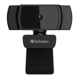 Verbatim 66631 Webcam Full HD 1080P with Auto Focus - Black