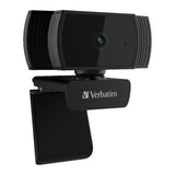 Verbatim 66631 Webcam Full HD 1080P with Auto Focus - Black